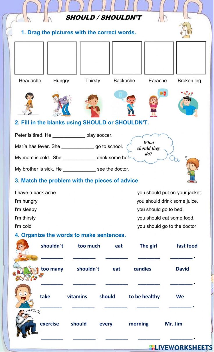 a worksheet with words and pictures on it