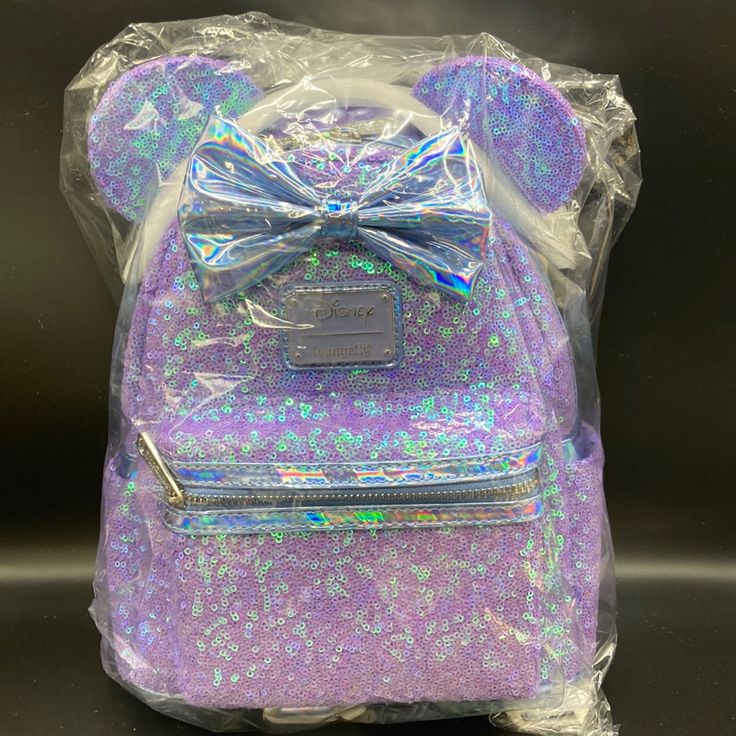 Loungefly Purple Sequin Backpack Brand New Factory Packaged Offers Not Accepted On This Particular Listing This Listing Is Priced To Sell Unless Bundling With Another Loungefly I Will Work Something Out Same/Next Day Holiday Shipping Purple Standard Backpack Bag As Gift, Purple Standard Backpack Bags As Gift, Purple Standard Backpack Bags For Gifts, Purple Standard Backpack Bag Perfect For Gifts, Donald And Daisy Duck, Sequin Backpack, Loungefly Bag, Backpack Brands, Loungefly Disney