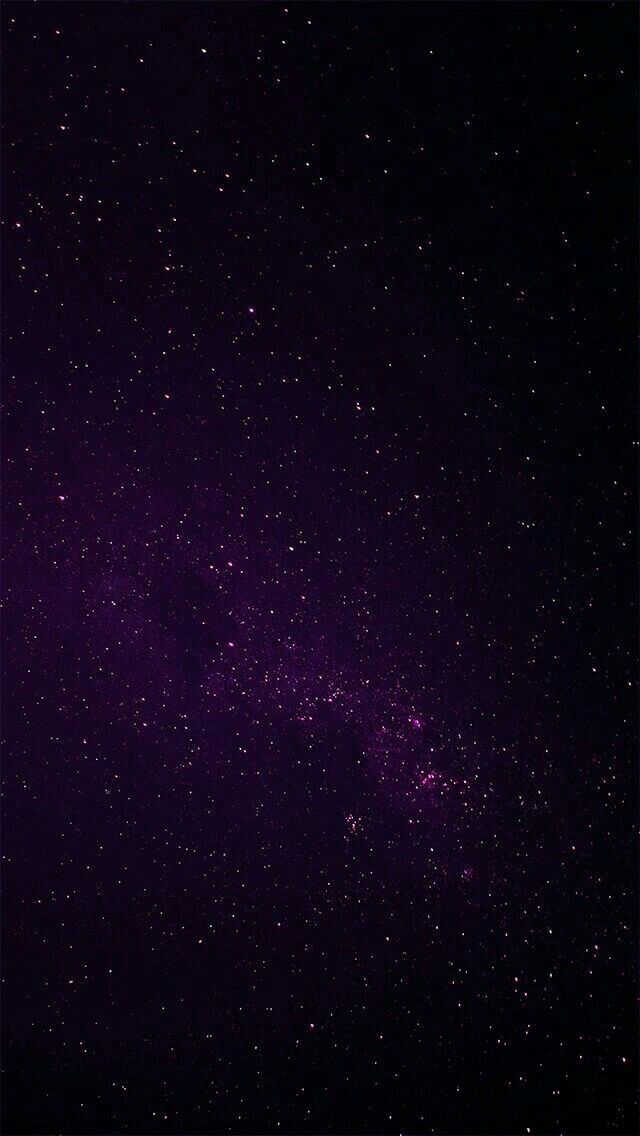 the night sky is filled with stars and dark purple hues, as well as white dots