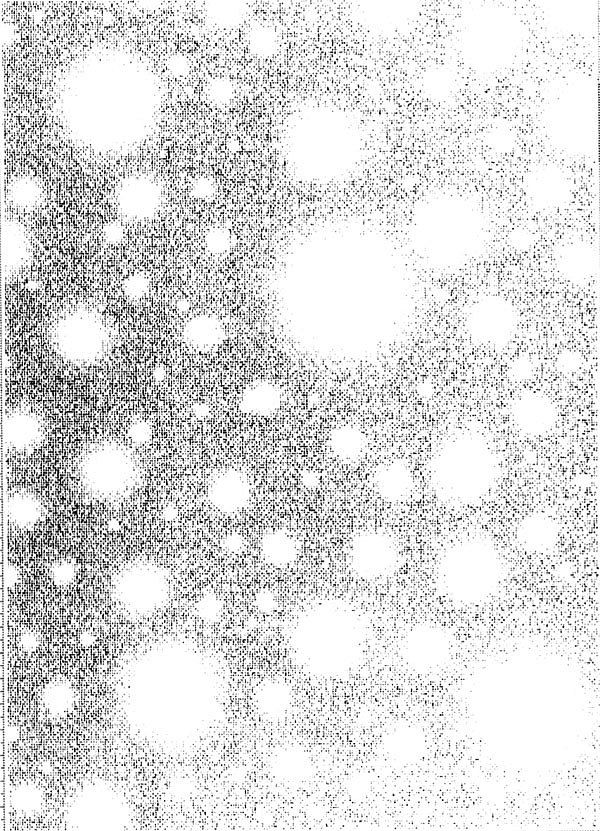 a black and white photo with dots on it, in the middle of an abstract pattern