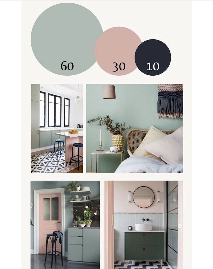 the color scheme for this room is green and pink