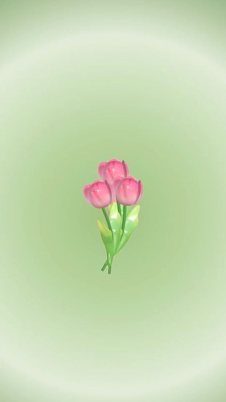 a bunch of pink flowers sitting on top of a green surface with a white circle in the background