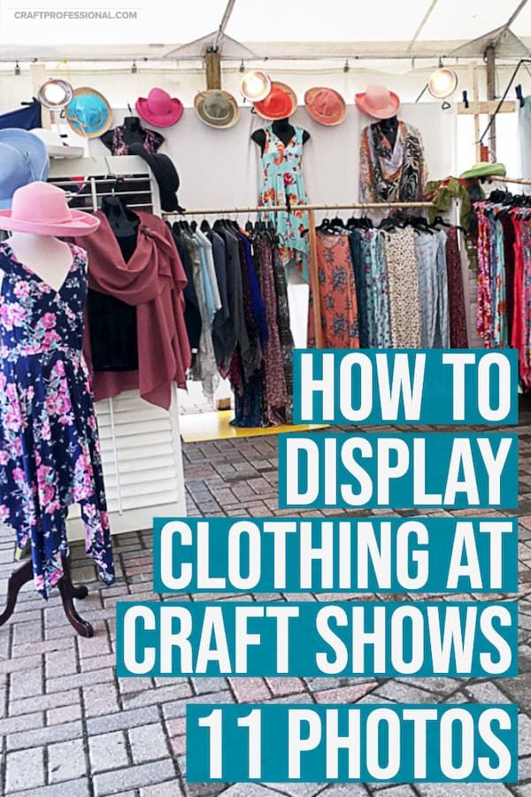 a clothing store with mannequins in front of it and the words how to display clothing at craft shows 11 photos