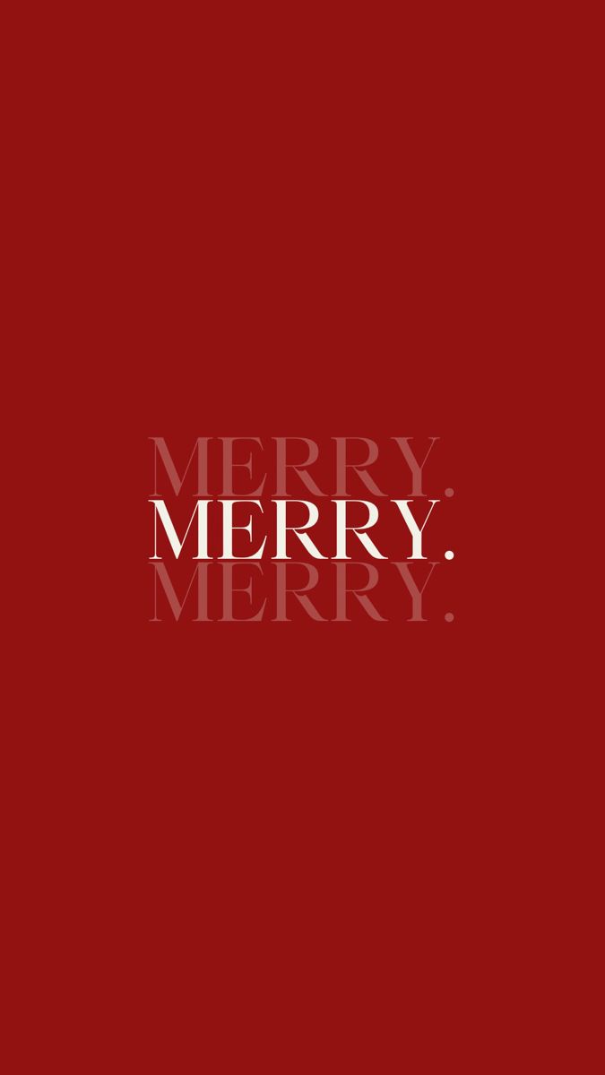 a red background with the words merry merry written in white letters on top of it