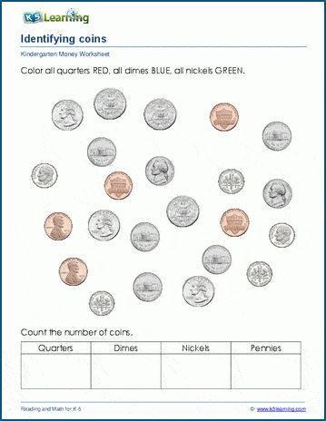 counting coins worksheet for kids to learn how to count the penns and place them on top of each other