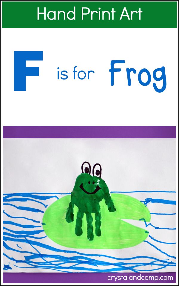 the letter f is for frog craft