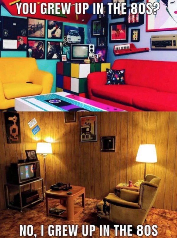 two different pictures with the same couch and table in each room, one has a tv on