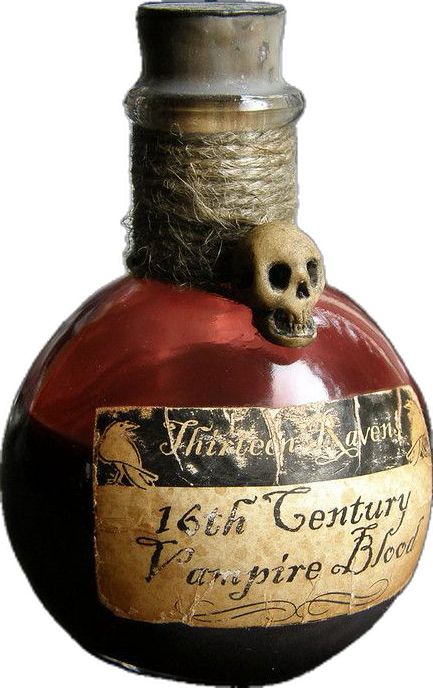 an old fashioned bottle with a skull on it