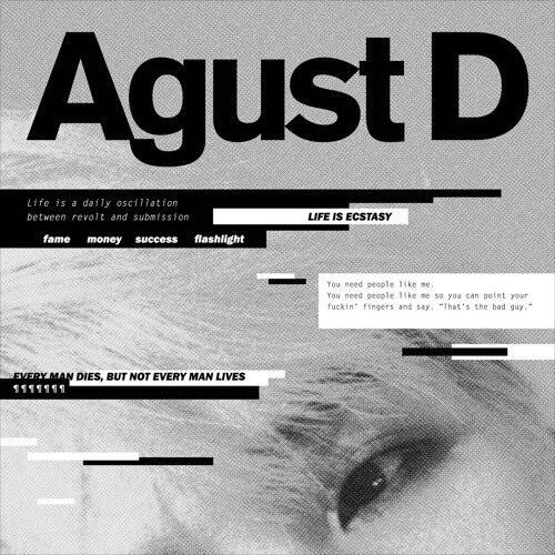 the cover of august d magazine with an image of a woman's face and text