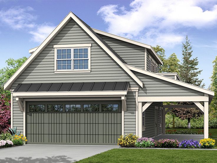 this is a computer rendering of these garage plans