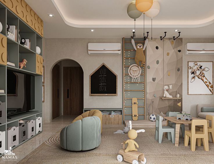 Modern Kids room Design :: Behance Modern Kids Room Design, Home Climbing Wall, Indoor Climbing Wall, Top Kitchen Trends, Creative Kids Rooms, Deco Jungle, Modern Kids Room, Indoor Climbing, Nursery Room Inspiration