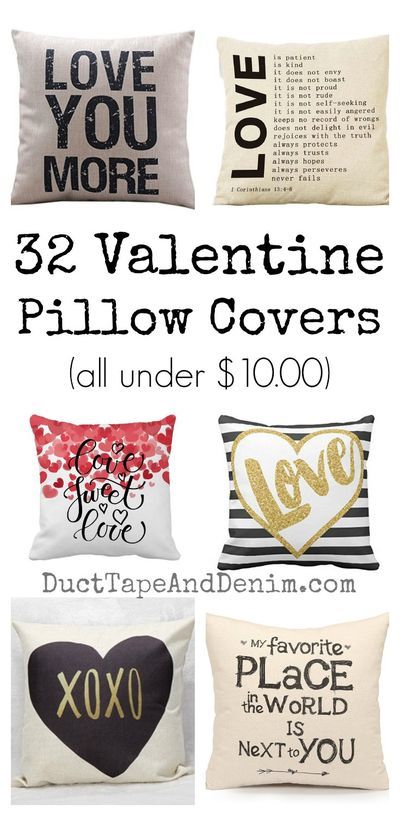 valentine pillow covers that are all under $ 100