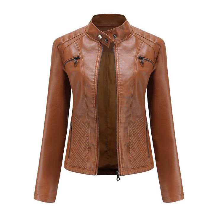 Meet our Slim Fit Faux Leather Moto Jacket: If you love leather jackets, you’re especially going to love this motorcycle jacket! It’s elegant, stunning, and extremely comfortable. Awaken your independence with this symbol of rugged modernity. The soft inner viscose lining complements the durable body of the jacket. Made of premium crafted leather (PU) to give you a genuinely high-quality leather jacket. Our premium crafted products are renowned for their signature durability and are designed to Cranberry Orange Bundt Cake, Orange Bundt Cake, Lip Hair Removal, Elegant Work Outfits, Faux Leather Jacket Women, Denim Collar, Slim Fit Coat, Brown Leather Coat, Casual Leather Jacket