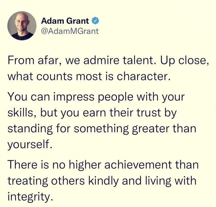 a tweet with an image of adam grant on it