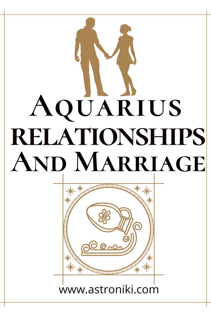 the aquarius logo with an image of a man and woman holding hands in front of them