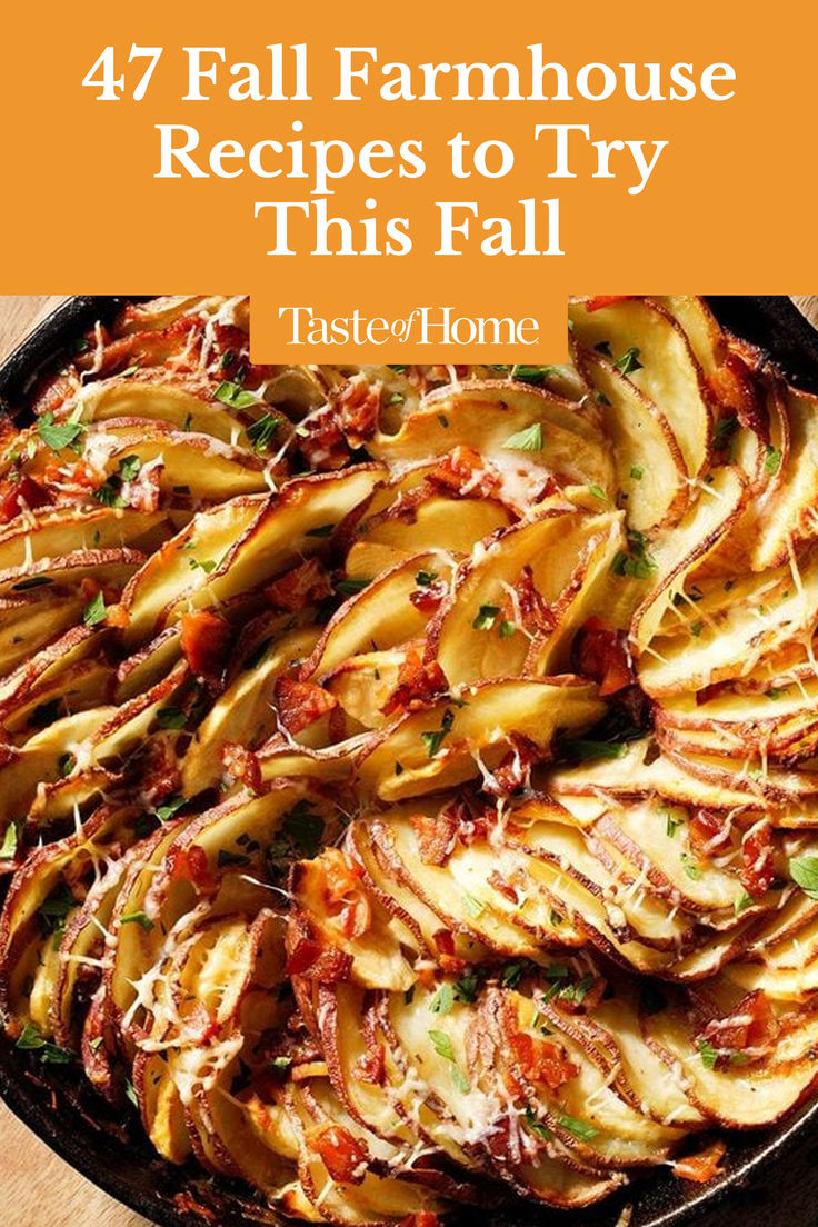 Warm up the chilly days of fall with some comforting farmhouse recipes. Think stuffed pork chops, fresh apple pie, cozy biscuits and much more. Farmhouse Dinner Recipes, Rustic Winter Recipes, Hopes Table Recipes, Farmhouse Meals, Farmhouse Pie, Fresh Apple Pie, Farmhouse Food, Farmhouse Dinner, Farmhouse Recipes