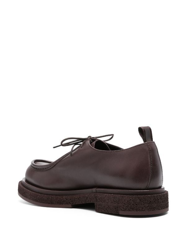 Officine Creative Wisal 002 Leather Derby Shoes - Farfetch Officine Creative, Shoes Brown, Derby Shoes, Chocolate Brown, Lace Front, Calf Leather, Derby, Fashion Branding, Grain