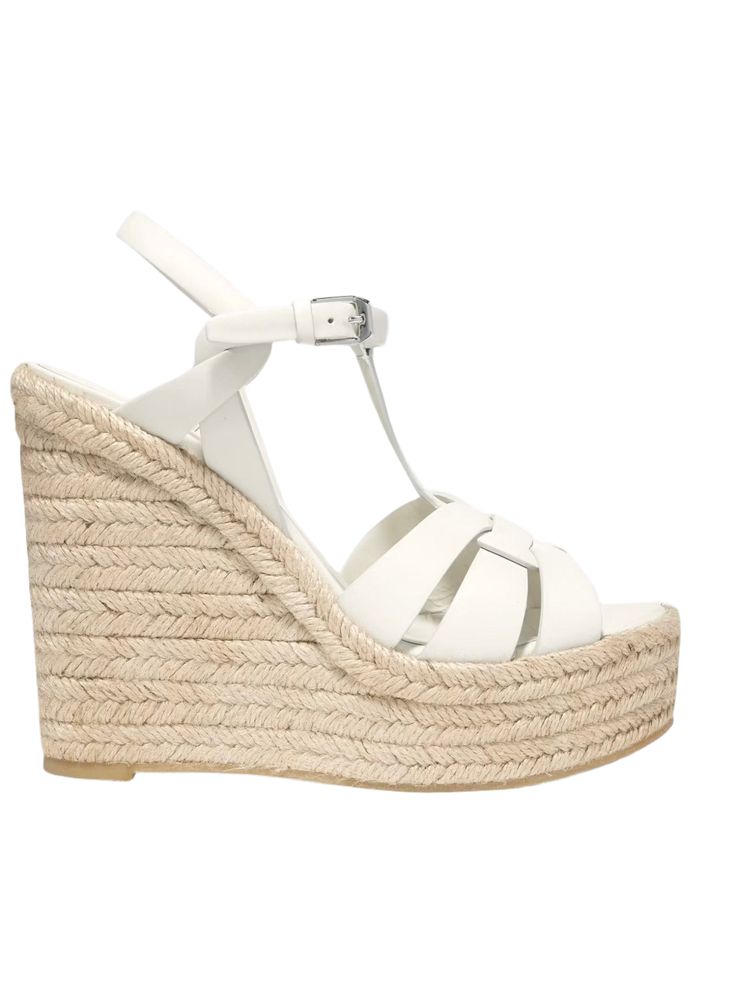 Looking for secured style for the spring/summer months? Bring the heat in a pair of these espadrilles. These casual, rope-soled shoes are usually flat but sometimes wedge heels are just what you need to elevate your look. Whether you're shopping for espadrille sandals with a flexible sole to wear with a summer midi dress or warm-weather shoes for vibing by the pool, a pair of these comfortable shoes is always a winner. Style: Wedges. Fabric: Pu Buckle strap. Open toe. Ankle tied. Rubber sole. Front heel height 2” in. Rear heel height 3.85” in. Color may be lighter or darker depending of the device it is displayed. Summer Sandals With Reinforced Flat Heel, Trendy Summer Ankle Strap Espadrilles, Trendy Summer Espadrilles With Ankle Strap, Summer Wedge Sandals With Heel Strap And Round Toe, Natural Color Wedge Heel Sandals With Heel Strap, Summer Wedge Sandals With Heel Strap, Summer Wedge Sandals With Heel Strap And Flat Heel, Summer Leather Wedge Sandals With Reinforced Heel, Spring Wedge Sandals With Heel Strap