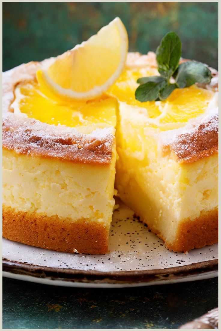 Limoncello ricotta cake - All Beautiful Recipes Italian Kitchen Recipes, Limoncello And Ricotta Cake, Ricotta Self Filling Cake, Lemon Cello And Ricotta Cheesecake, Recipe Party Ideas, Lemoncello Cupcake Recipe, Lemon Ricotta Cheesecake Italian, Lemonopita Cake, Limoncello Cake Italian