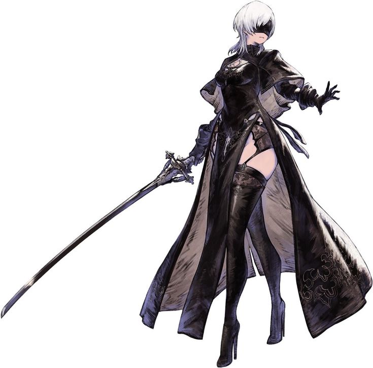 Reincarnation Art, Nier Reincarnation, Akihiko Yoshida, 2b Nier Autómata, Urban Ninja, Bizarre Art, Anime Inspired Outfits, 캐릭터 드로잉, Animation Art Character Design