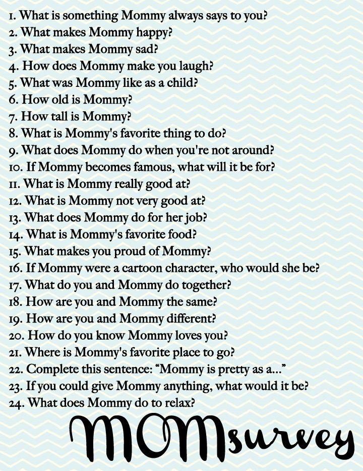 a mom's question card with the words, what is mommy always to you?