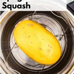 a yellow object floating in water on top of a metal bowl with the words frying squash above it