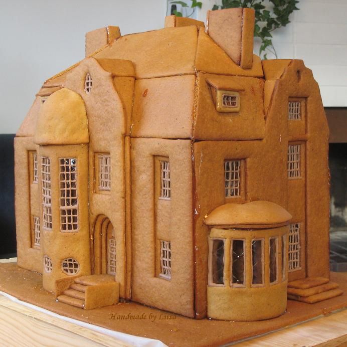 a cake made to look like a house