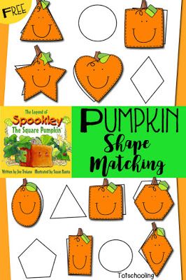 the pumpkin shape matching game for toddlers