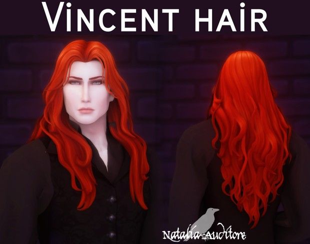 two red haired women standing next to each other in front of a brick wall with the words vinent hair on it