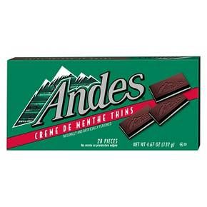 andes creme de menthe thins chocolate bar