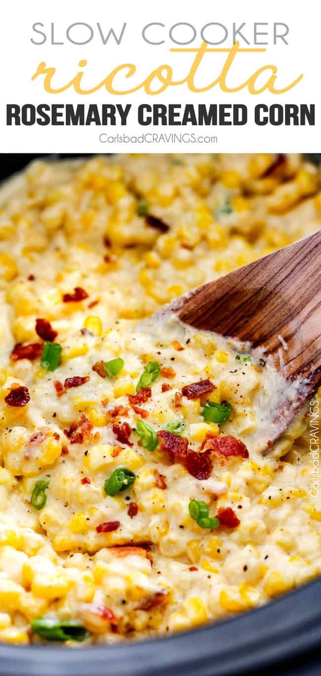 slow cooker recipe for creamy cremed corn