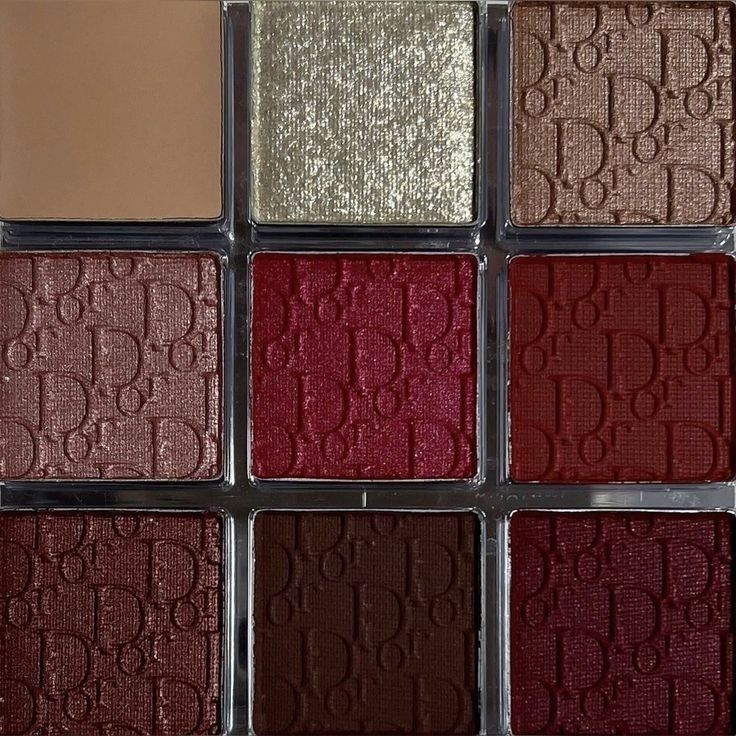 Dior palette, Makeup, Makeup bag, eyeshadow, lip stick, ysl, rhode, dior, aesthetic, it girl Dior Backstage Eye Palette, Maroon Aesthetic, Dior Backstage, Cherry Cola, Make Up Inspo, Eyeshadow Palettes, I'm With The Band, Eye Palette, Makati