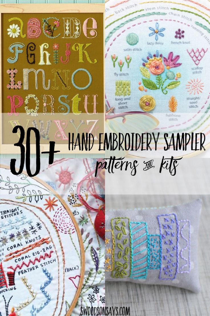 embroidery sampleers are featured in this article