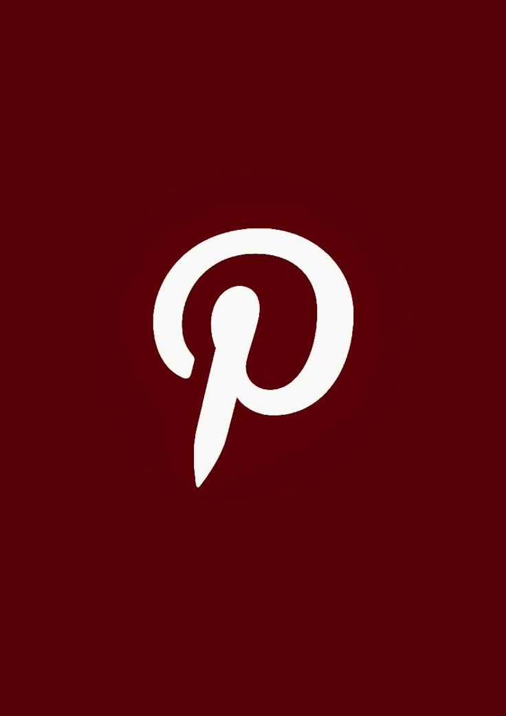 the letter p is shown in white on a dark red background, and it appears to be made up of letters