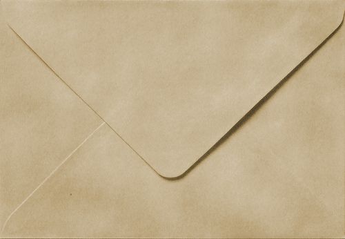 an old envelope with the letter v on it's flapped front and bottom corner