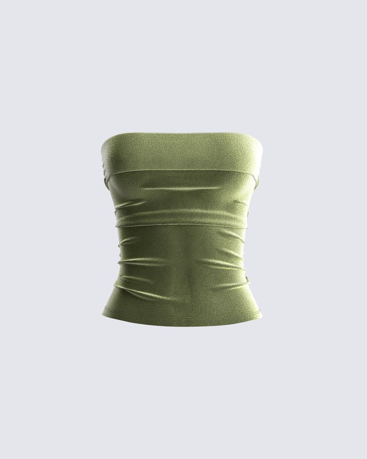 A summertime essential 😍 Put together the cutest fits with this olive green, strapless tube top made with velvet fabric. The type of top you can never go wrong with 💚 Velvet Tube Top, White Corset Dress, Olive Green Velvet, Cute Fit, Lookbook Outfits, Dream Clothes, Green Velvet, Girly Girl, Cute Casual Outfits