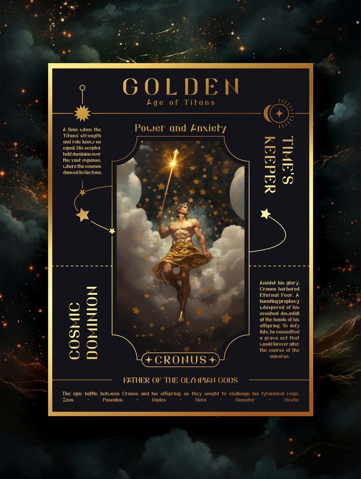 a poster with an image of a man holding a wand in his hand and the words golden