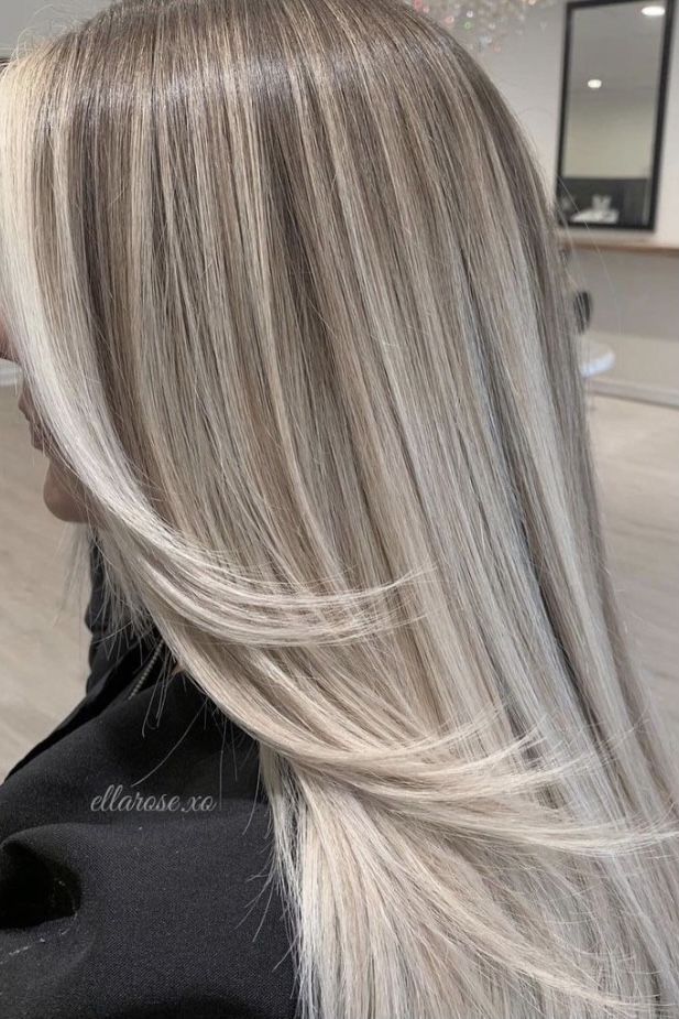 Ash Blonde Hair Balayage, Perfect Blonde Hair, Ash Blonde Hair Colour, Silver Blonde Hair, Icy Blonde Hair, Cool Blonde Hair, Dyed Blonde Hair, Silver Blonde, Ash Blonde Hair