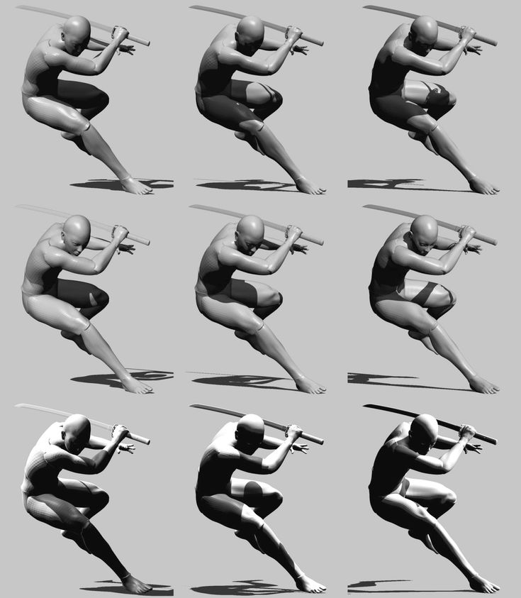 a series of photoshopped images of a person doing different poses with their arms and legs