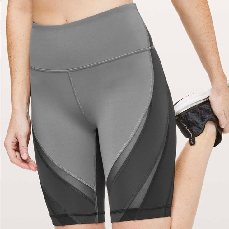 Lululemon Biker Shorts Size 4 Smoke/Pet Free Home Nwot Gray Biker Shorts For Training, Gray Compression Biker Shorts, Gray Athleisure Biker Shorts For Yoga, Gray Mid-thigh Length Activewear For Sports, Gray Athleisure Biker Shorts For Training, Gray Mid-thigh Length Biker Shorts For Sports, Gray Biker Shorts For Sports, Gray Mid-thigh Biker Shorts For Sports, Gray Sporty Biker Shorts