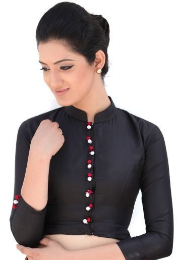 https://www.etsy.com/shop/JahanviFashionShop Normal Blouse, Full Sleeves Blouse Designs, Black Blouse Designs, Saree Jacket Designs, Long Blouse Designs, Blouse Designs High Neck, Blouse Back Neck Designs, Blouse Design Images, Sari Blouse Designs