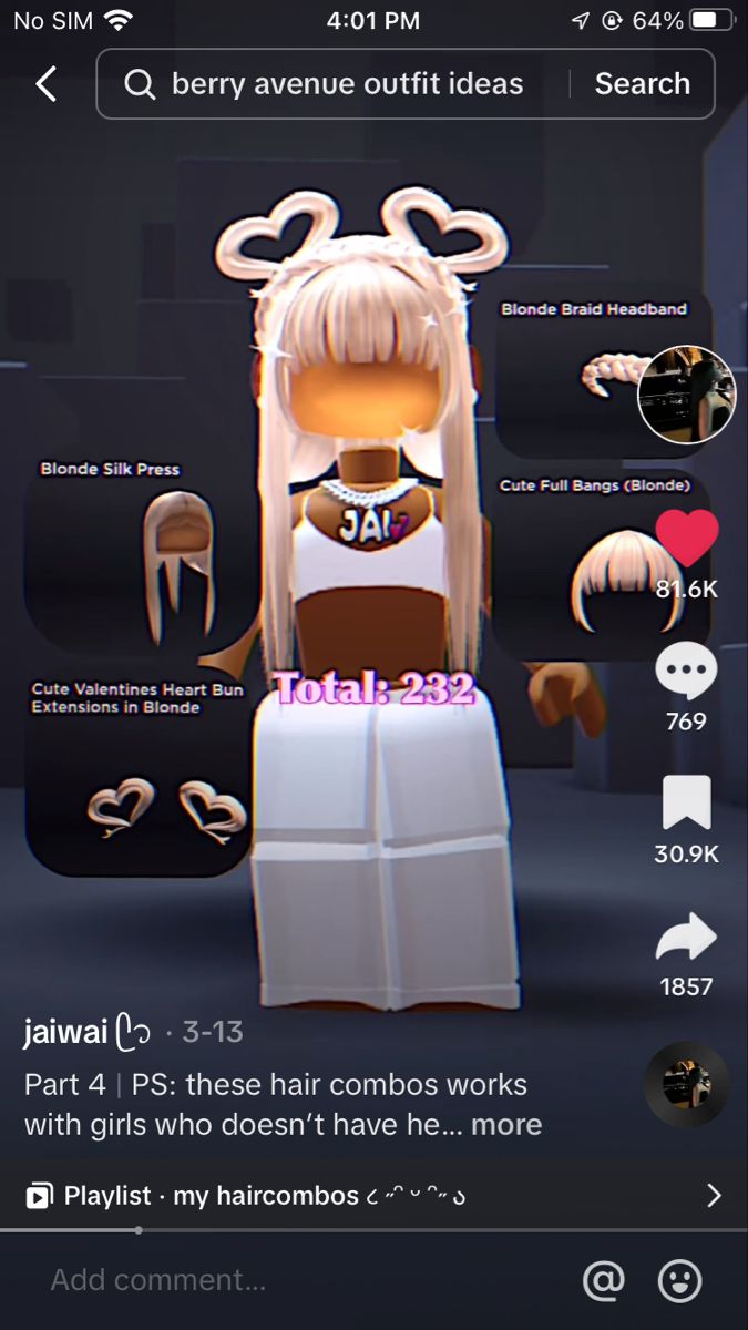 Roblox Hair Codes Combos, Hair Combos Codes For Berry Ave, Hair Combos Berry Ave, Hair Combos Roblox Girl, Codes For Hair, Roblox Codes For Hair, Roblox Hairstyles, Roblox Hair Combos, Beauty Decals