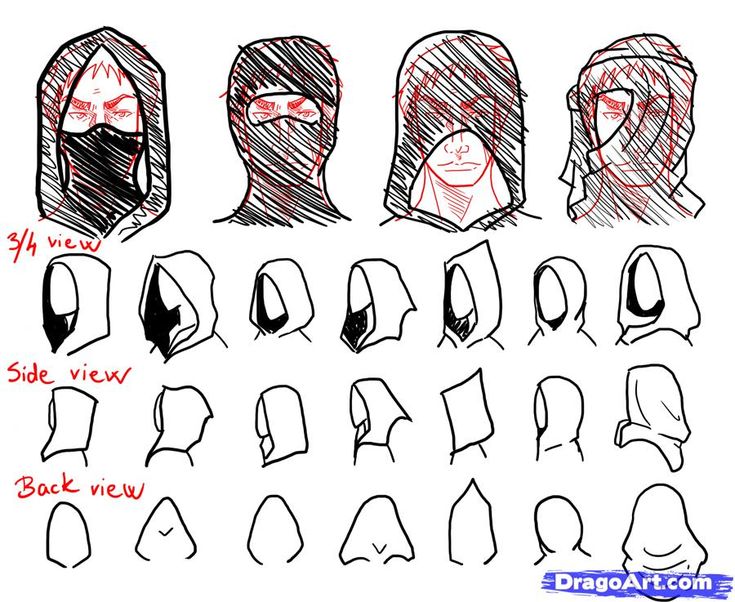 how to draw the head and shoulders of an anime character