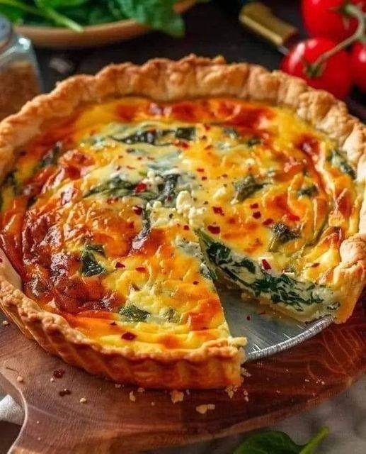 (7) Facebook Elegant Ricotta And Spinach Quiche, Ricotta Spinach Quiche, Tucci Recipes, Spinach Quiche Recipes, Quiche Dish, Stanley Tucci, Spinach Quiche, Spinach Ricotta, Easy Recipes For Beginners