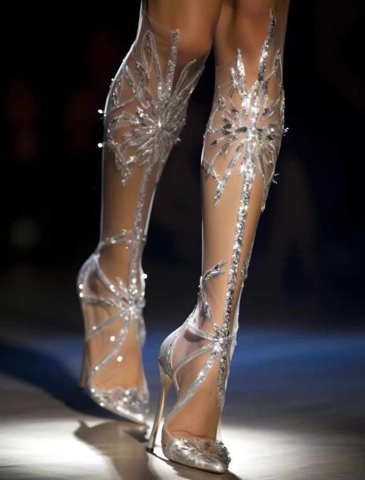 Concert Shoes, Runway Heels, V Model, Rare Features, Fairy Shoes, Glass Shoes, Fancy Shoes, Pretty Shoes, Fantasy Fashion