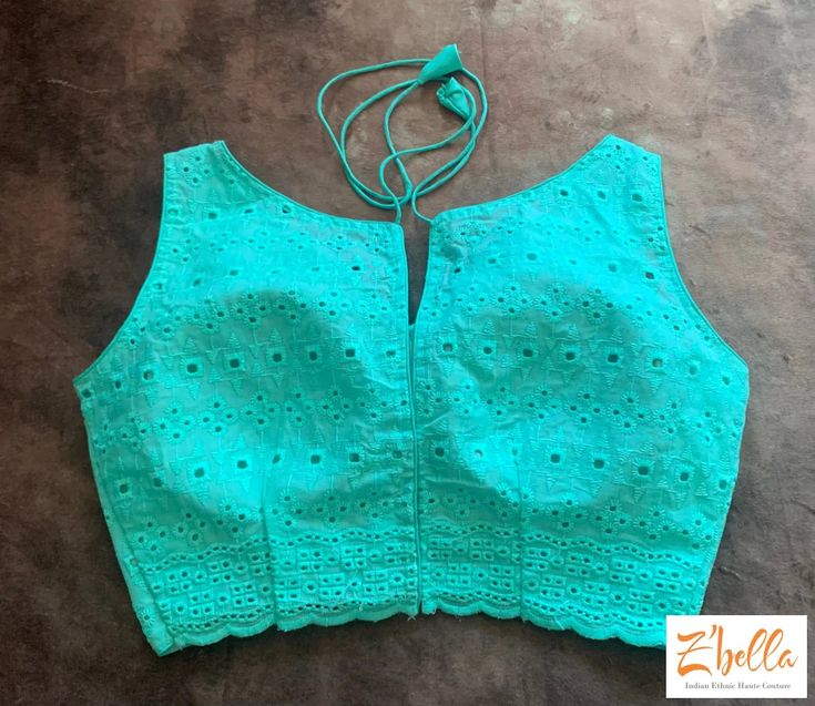 Turquoise hakoba cotton blouse with cut work Cotton Cutwork Tops, Summer Cutwork Cotton Blouse, Summer Cotton Blouse With Cutwork, Summer Cotton Cutwork Blouse, Green Cotton Blouse With Cutdana, Green Cotton Blouse With Cutdana Detail, Green Cotton Cutdana Blouse, Green Cotton Blouse Piece, Green Blouse With Chikankari Embroidery