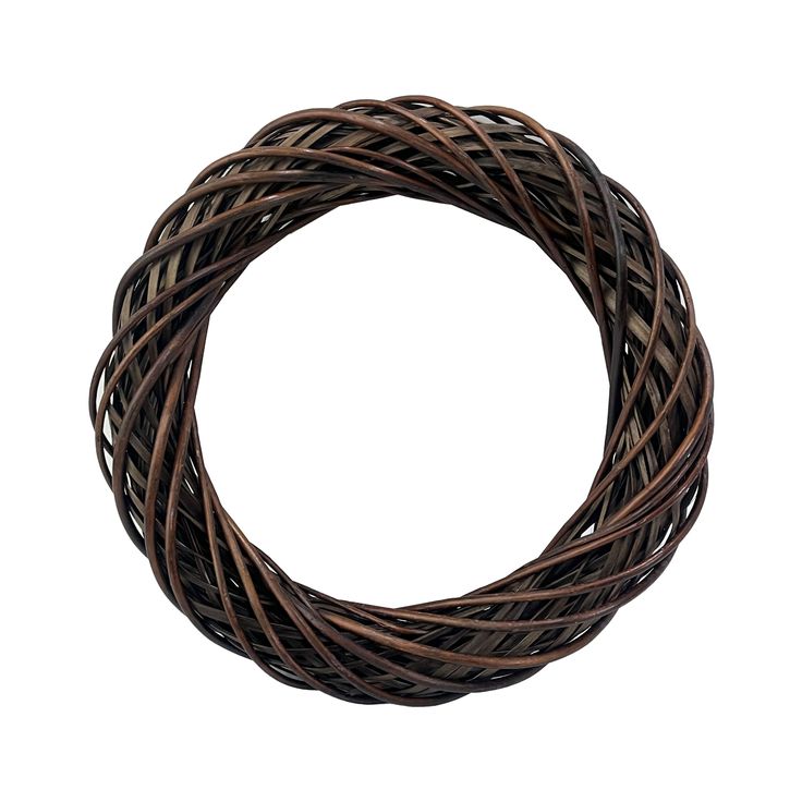 a close up of a brown rope on a white background