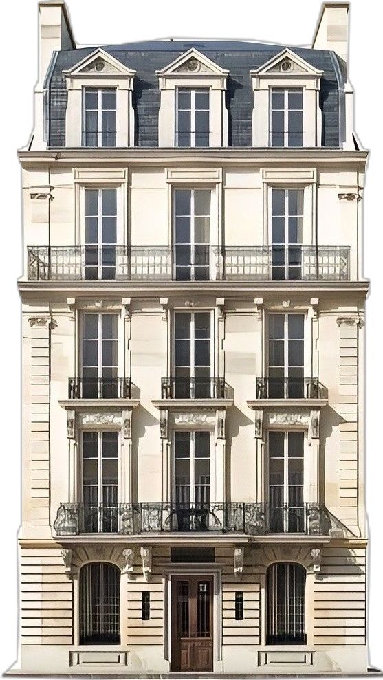 an old building with balconies on the top and second story above it's doors