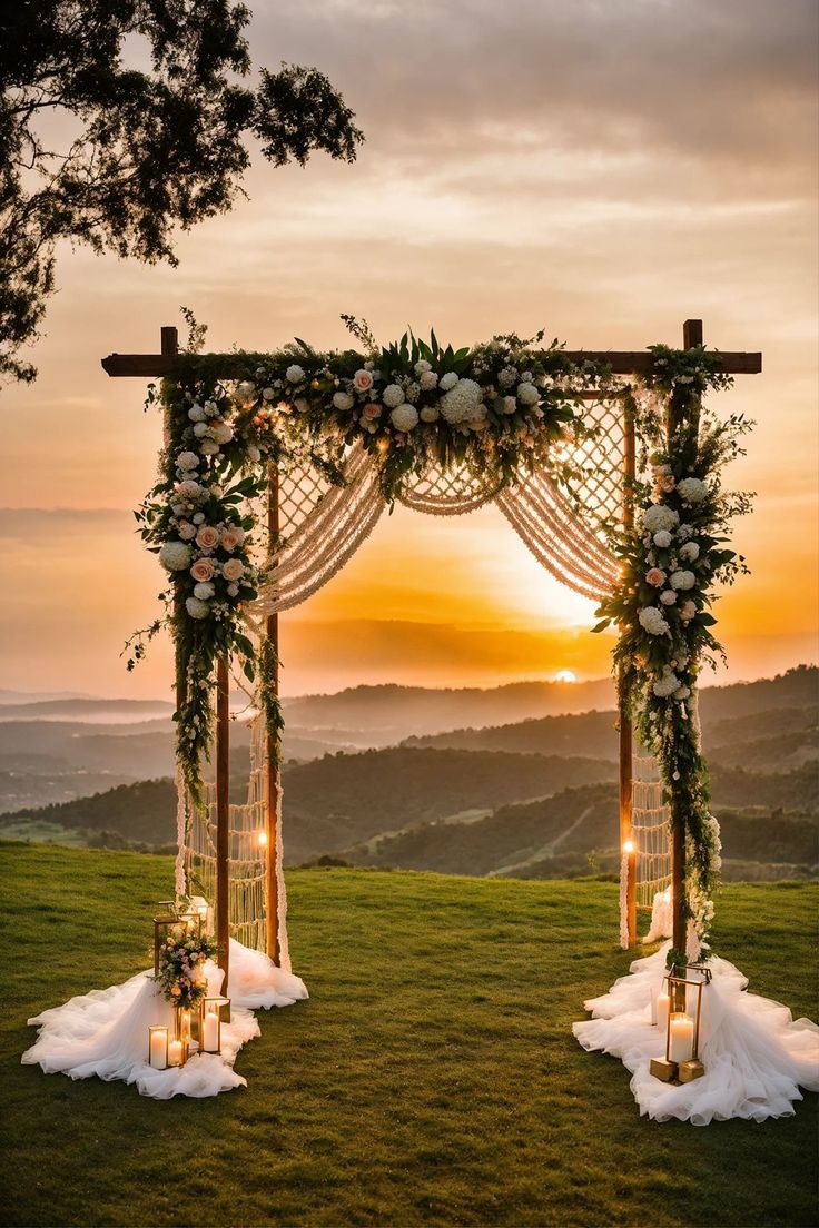 Macrame Wedding Arch Ideas: Beautify Your Big Day Ferry Wedding, Window Decorating Ideas, Wedding Organisation, Fairycore Wedding, Macrame Decor Ideas, Macrame Wedding Arch, Kitchen Window Decor, Blessing Bag, Macrame Wedding Decor