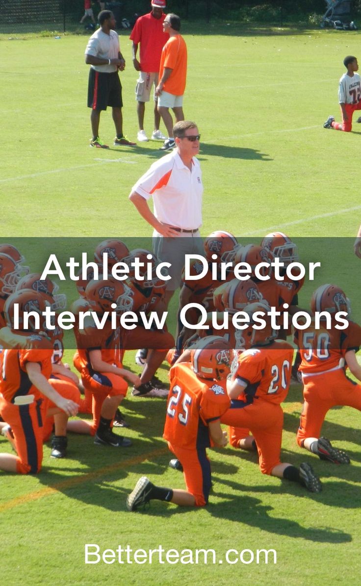 an athletic director is talking to his team on the football field with text overlay